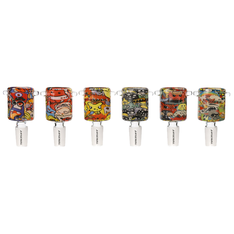 14mm Arsenal Cartoon Chaos Glass Bowl
